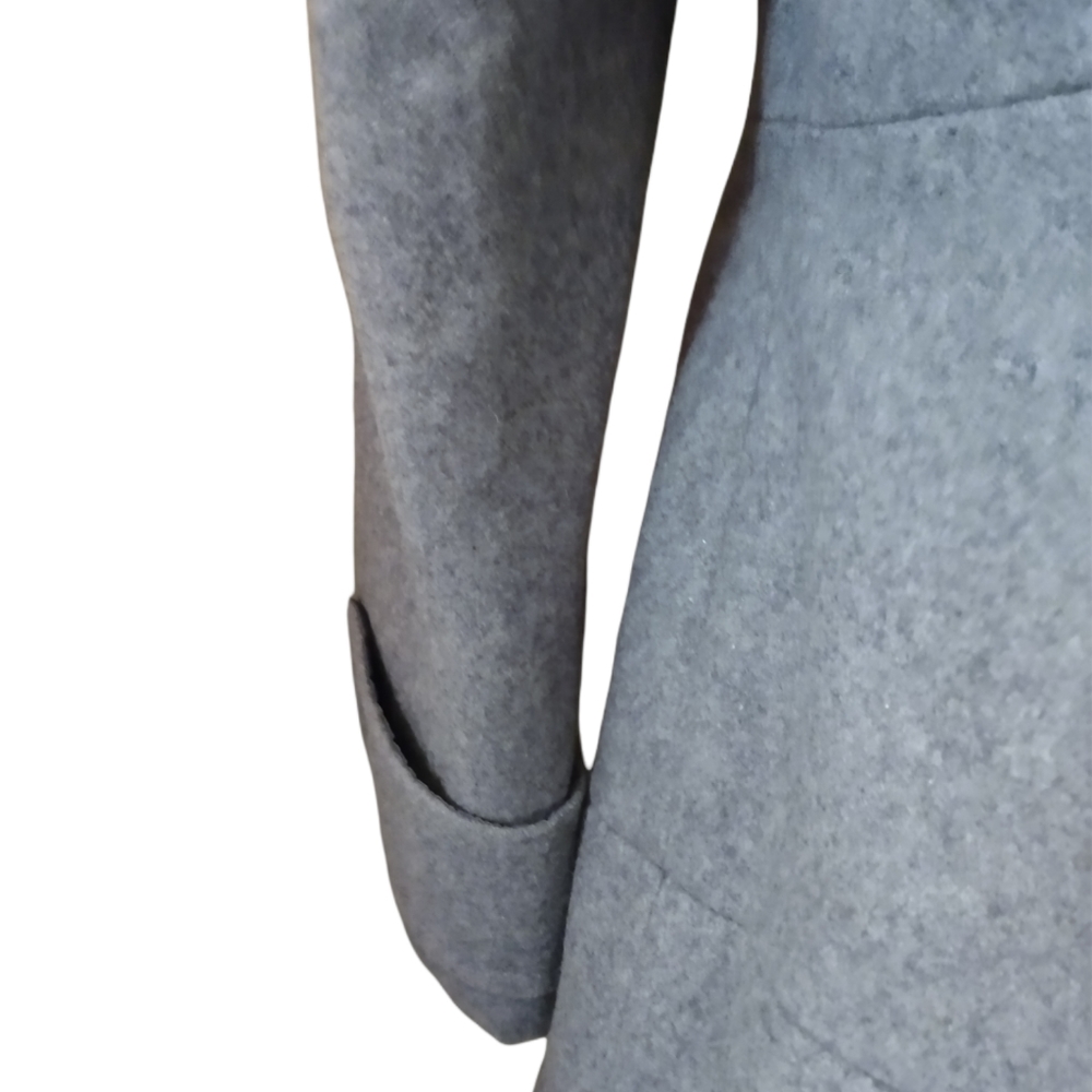 Women's Black Rivet Coat - Picture 4 of 6